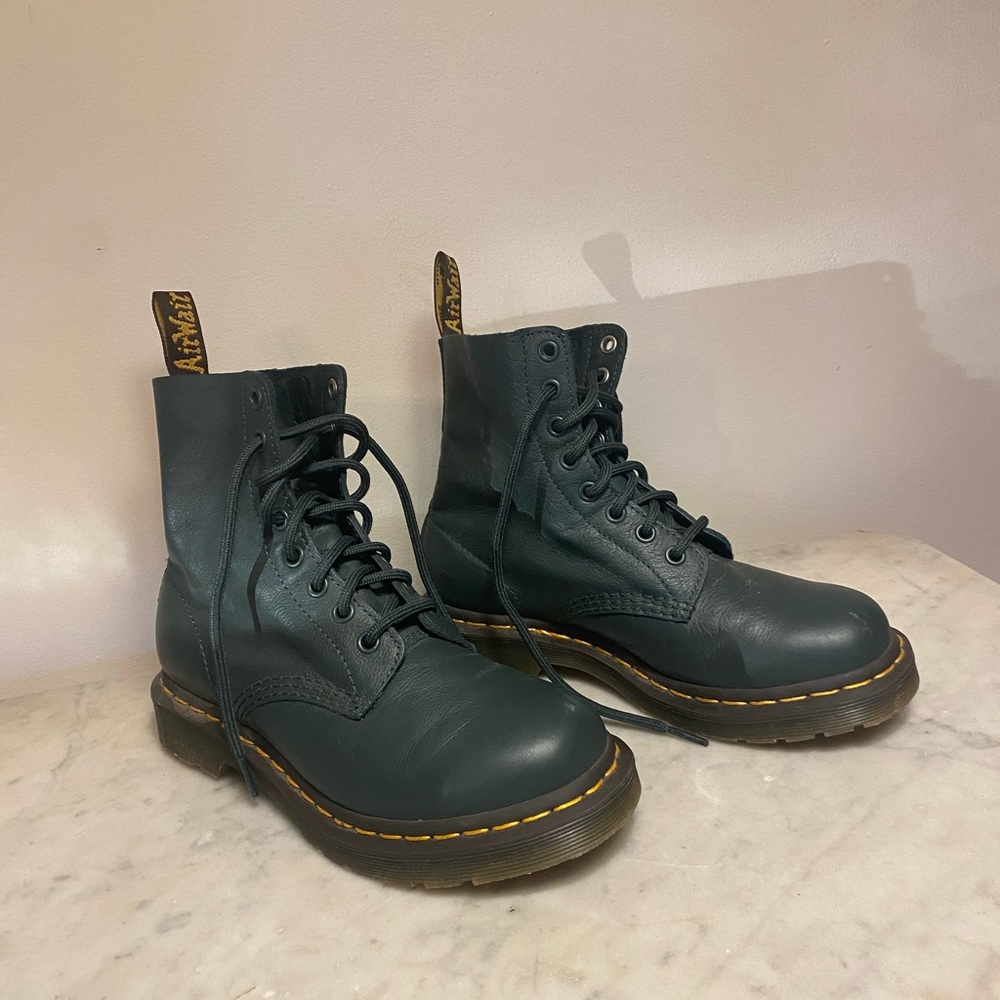 Green Dr. Martens, barely worn
